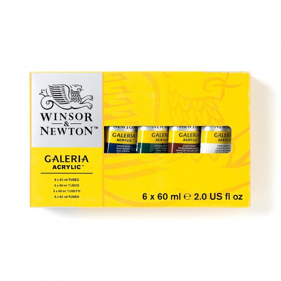 Winsor & Newton Galeria Akrylfärg 60ml, 6-Set