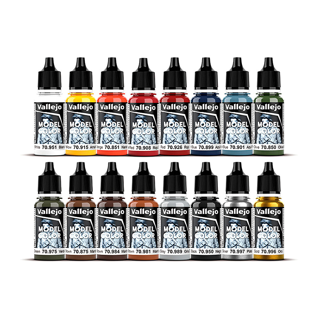 Vallejo Model Color No.4 Panzer Aces – Set 8 Acrilici Da 17 Ml – Colori Per Modellismo Storico E Figure