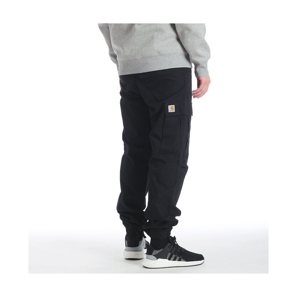 Carhartt WIP Regular Cargo Pant, Black Rinsed