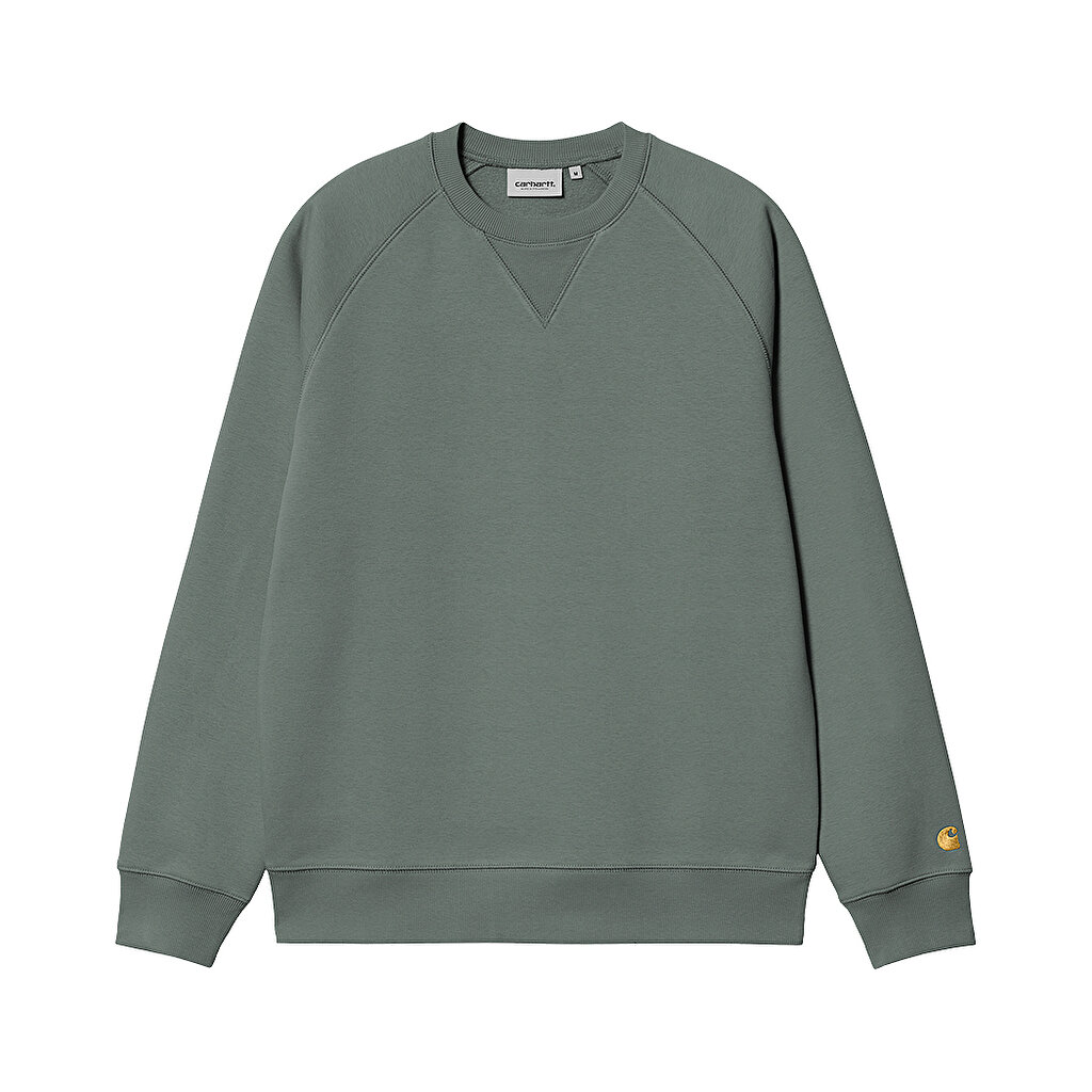Product Image for Carhartt WIP Chase Sweat, Velvet Green/Gold (Storlek: XLarge)