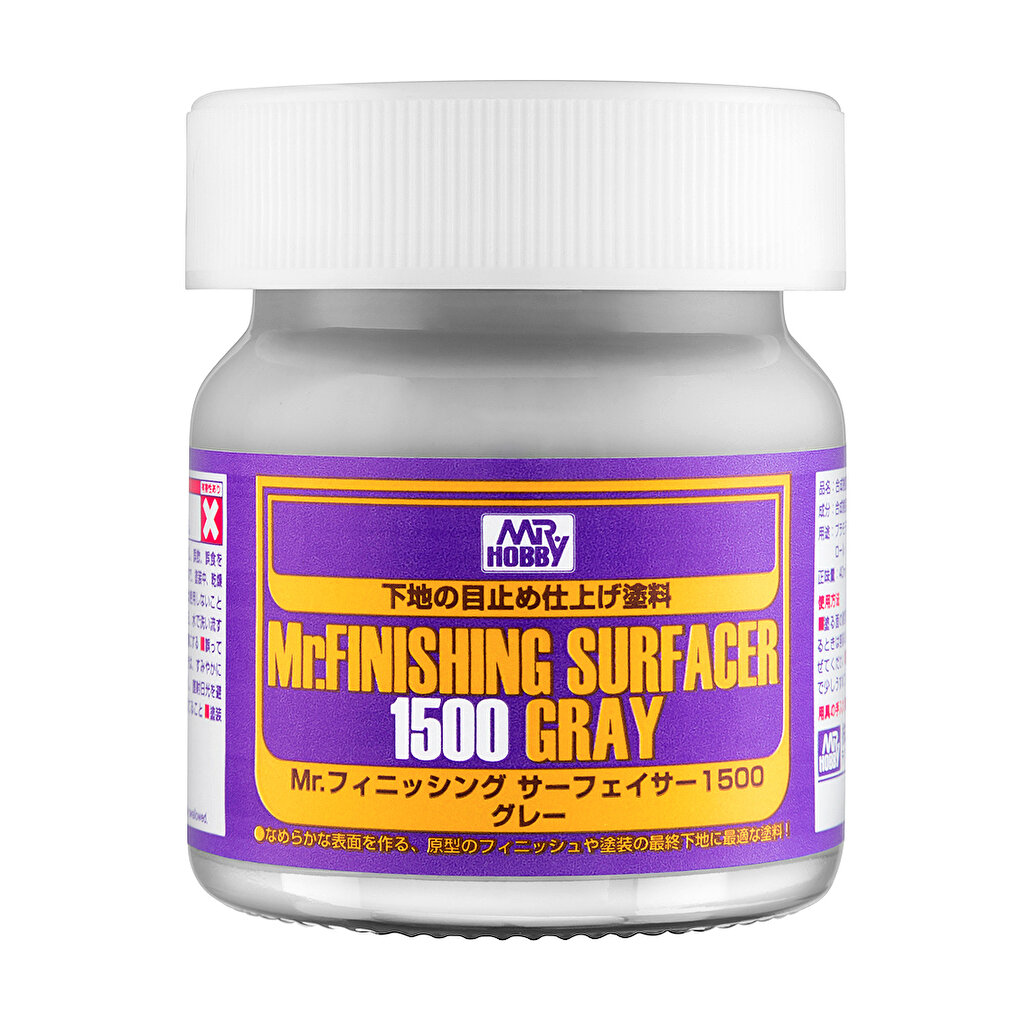 Product Image for Mr. Hobby Finishing Surfacer 1500 Grey, 40ml