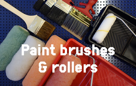 Paint brushes and rollers